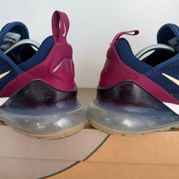 Nike Air Max 270 Blue Void /Purple Women Running Sneakers - SZ 9.5 - Picture 9 of 16
